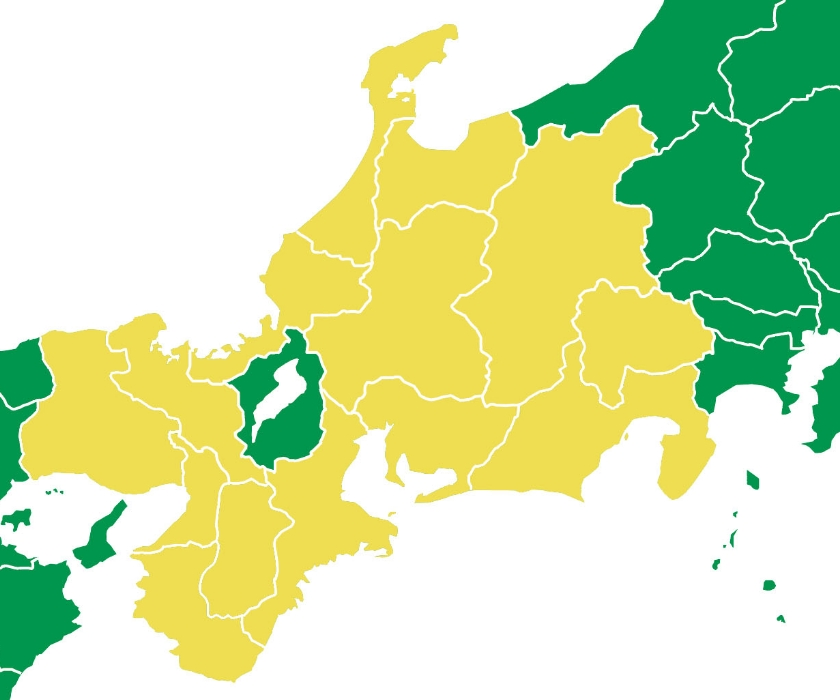 対応可能エリアマップ